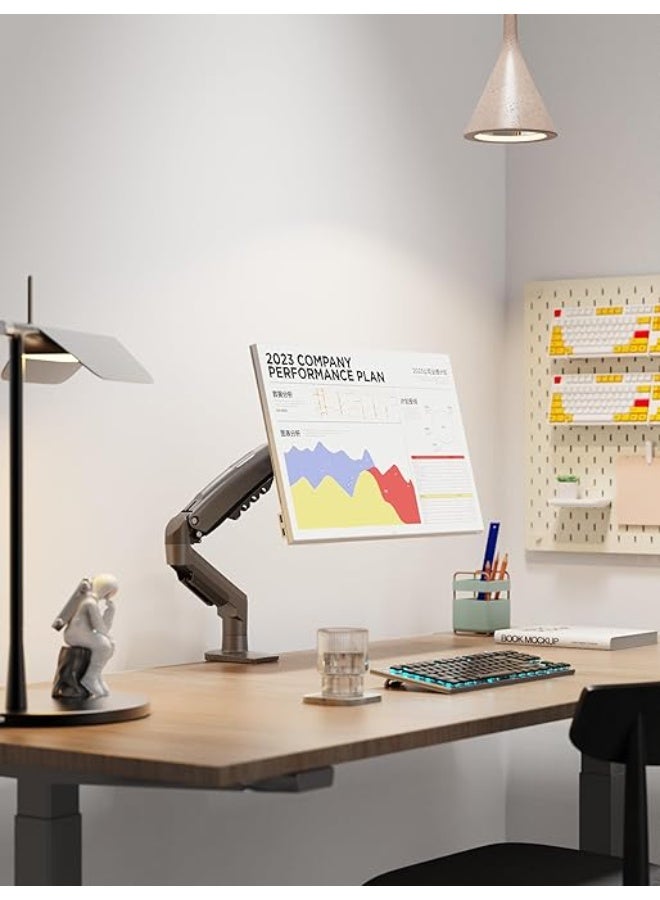 northbayou Full Motion Gas Spring Monitor Arm for 17–30 Inch Screens, Supports 2–9kg, Desktop Computer Stand - Image 2